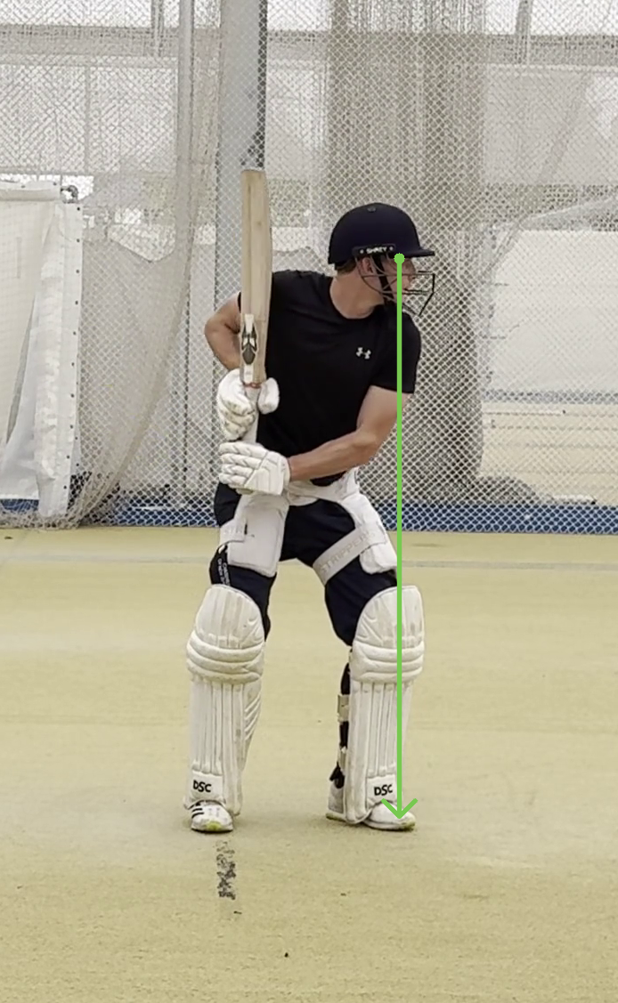 Head near front foot at release